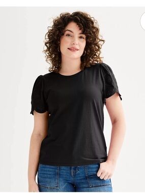Draper James  Eyelet Knit Top